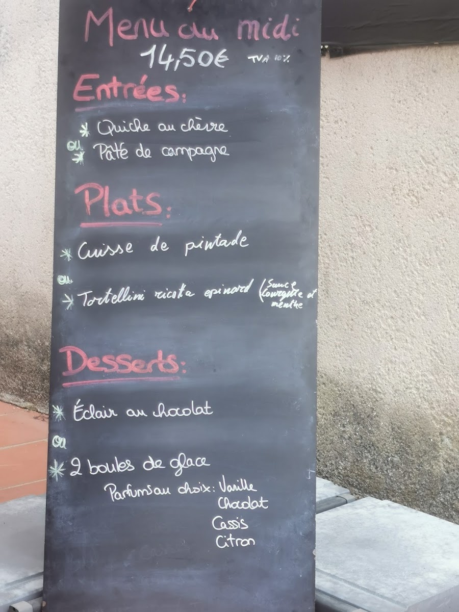 Menu Les Terrasses Du Petit Nerac, Chambres Et Restaurant-4
